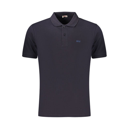Blue Cotton Men's Polo Shirt
