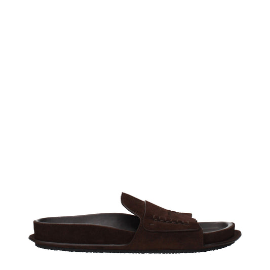 Brown Leather Slippers