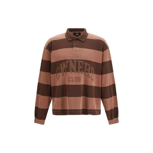 Brown Cotton Polo Shirt
