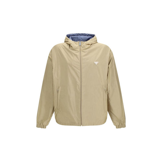 Beige Recycled Polyamide Shell Jacket