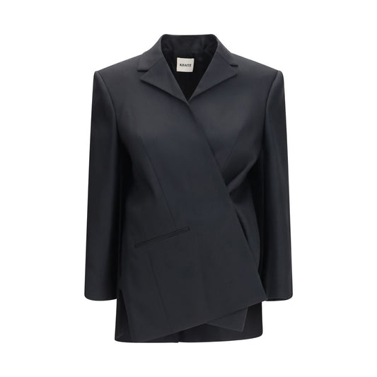Black Wool Oves Aries Full-Length Jacket