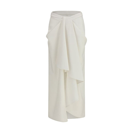 White Wool Oves Aries Long Skirt