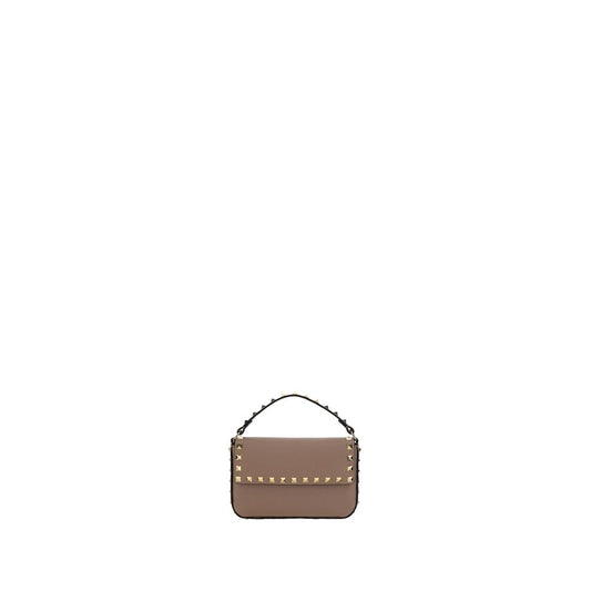 Beige Calf Leather Bos Taurus Shoulder Bag