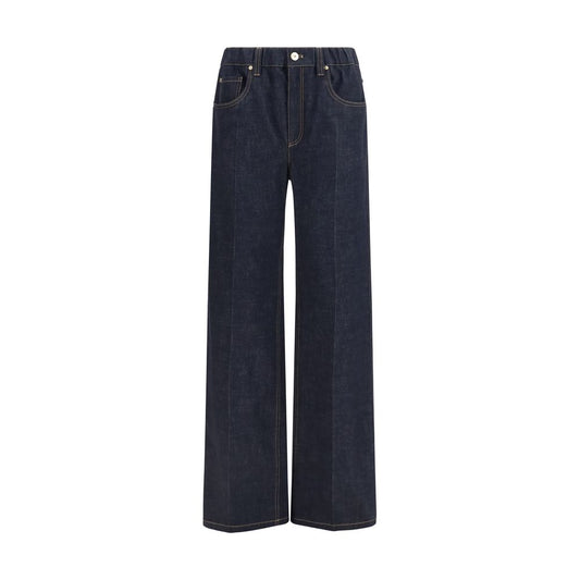 Blue Cotton Jeans Denim
