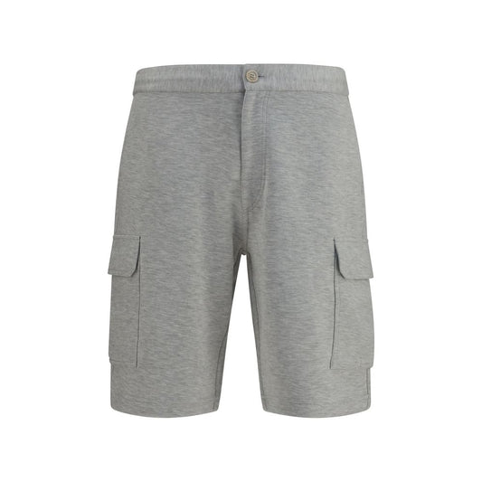 Gray Cotton Bermuda Shorts