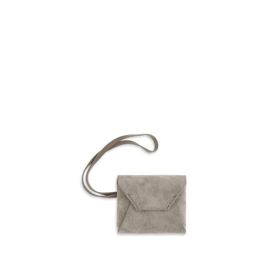 Gray Calf Leather Bos Taurus Keychain