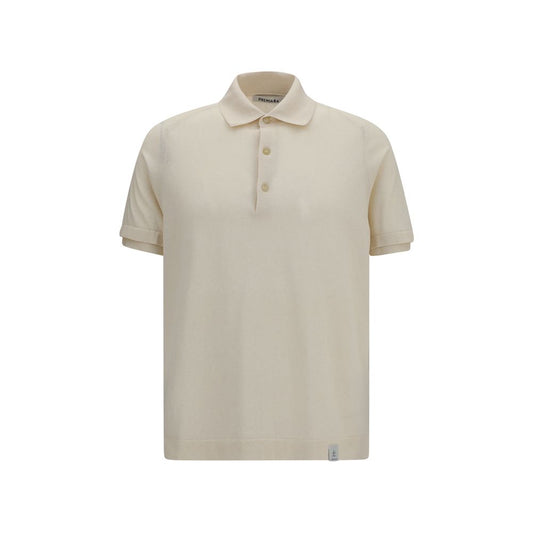 Beige Cotton Polo Shirt