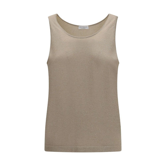 Beige Cashmere Tank Tops