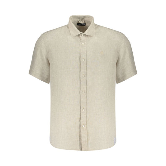 Beige Linen Men's Shirt