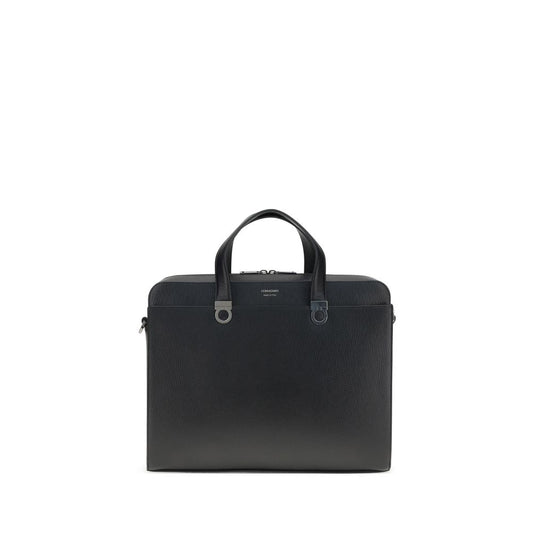 Black Calf Leather Bos Taurus Briefcase