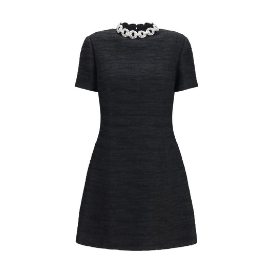 Black Cotton Cocktail Dress