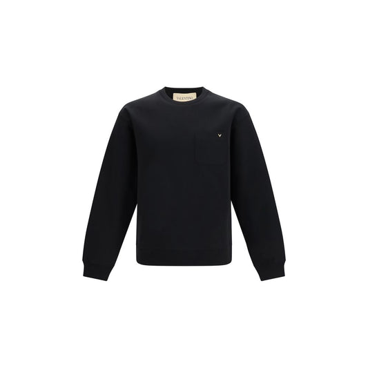 Black Cotton Sweatshirt