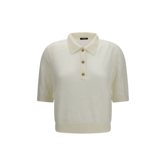 White Wool Oves Aries Polo Shirt
