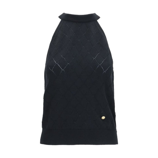 Black Wool Oves Aries Sleeveles T-Shirt
