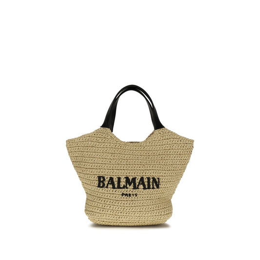 Beige Viscose Shoulder Bag