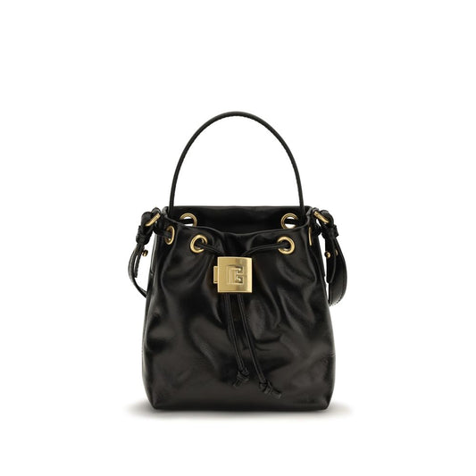Black Calf Leather Bos Taurus Backet Bag