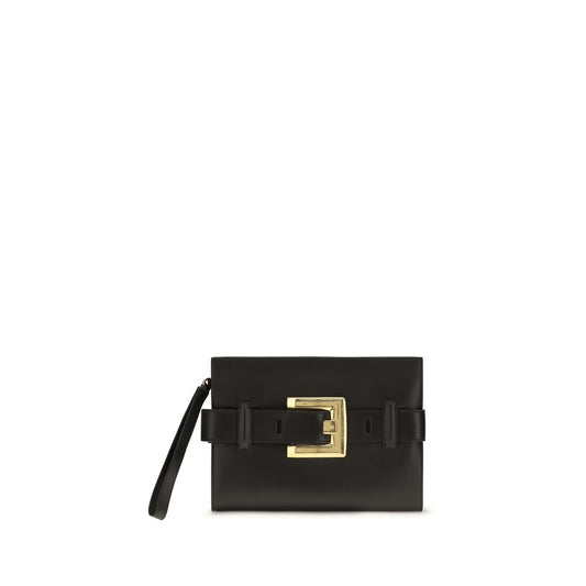 Black Lamb Ovis Aries Clutch Bag