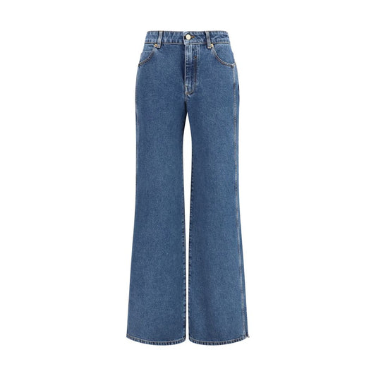 Blue Cotton Jeans Denim
