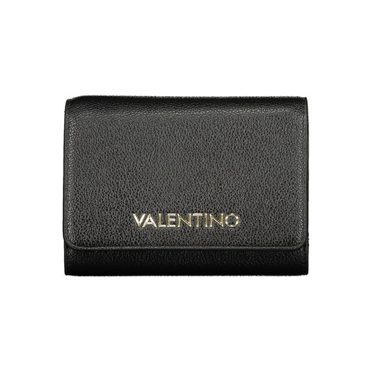 Black Polyurethane Womens Wallet