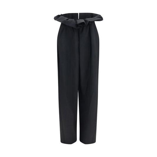 Black Wool Oves Aries Casual Pants