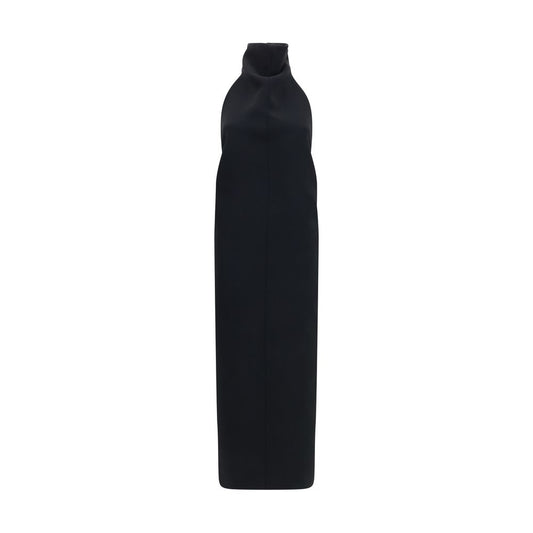 Black Polyester Cocktail Dress