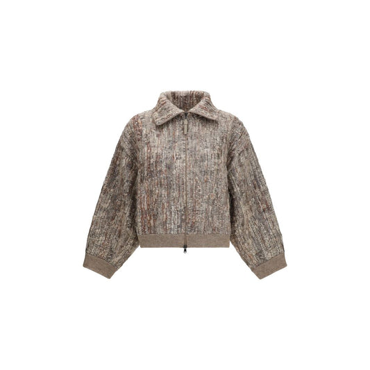 Beige Mohair Cardigan