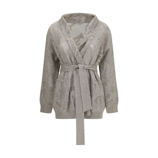 Beige Linen Cardigan