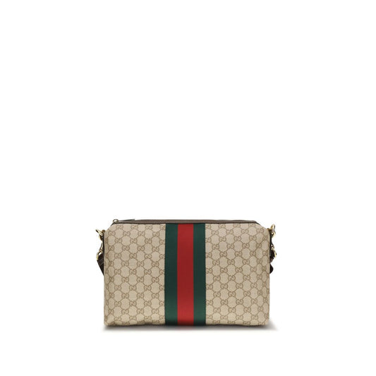 Beige Cotton Shoulder Bag