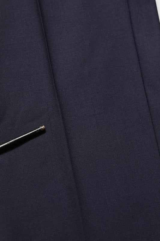 Black Wool Slim Fit Formal 2 Piece Men Suit