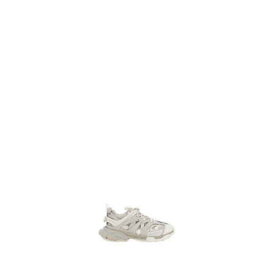 White Polyethylene Athletic Sneakers