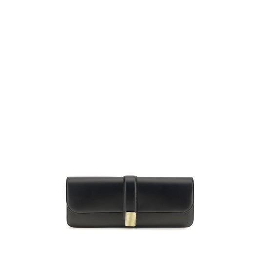 Black Calf Leather Bos Taurus Clutch Bag