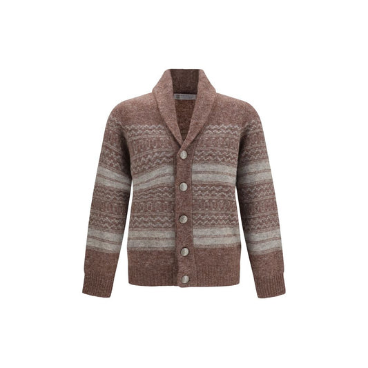 Bordeaux Alpaca Vicugna Pacos Cardigan