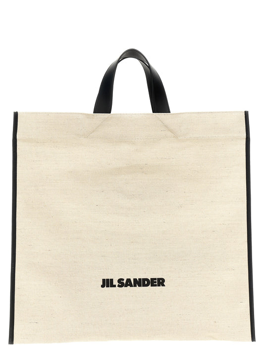Bicolor Jute Tote Bag