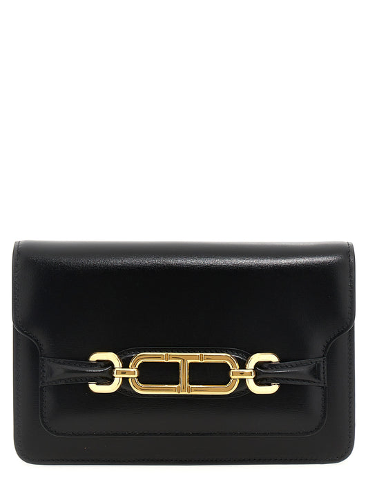 Black Leather Crossbody Bag