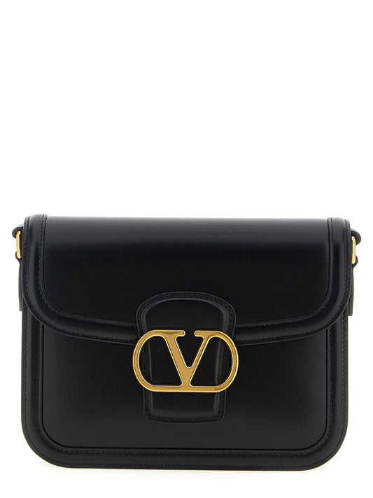 Black Calfskin Crossbody Bag
