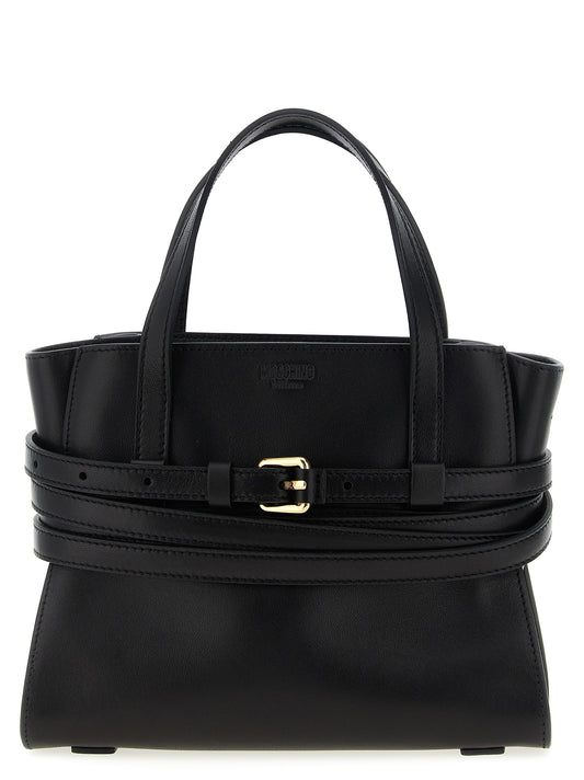 Black Polyester Handbag