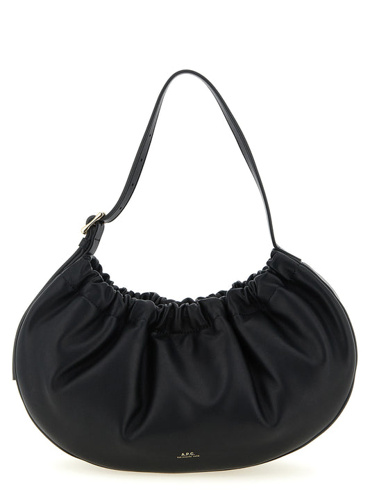 Black Polyethylene Shoulder Bag