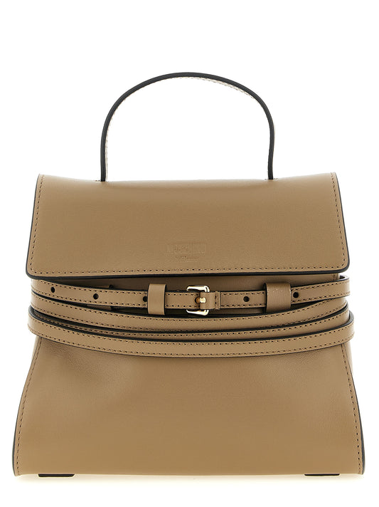 Beige Napa Leather / Calf Bos Taurus Handbag