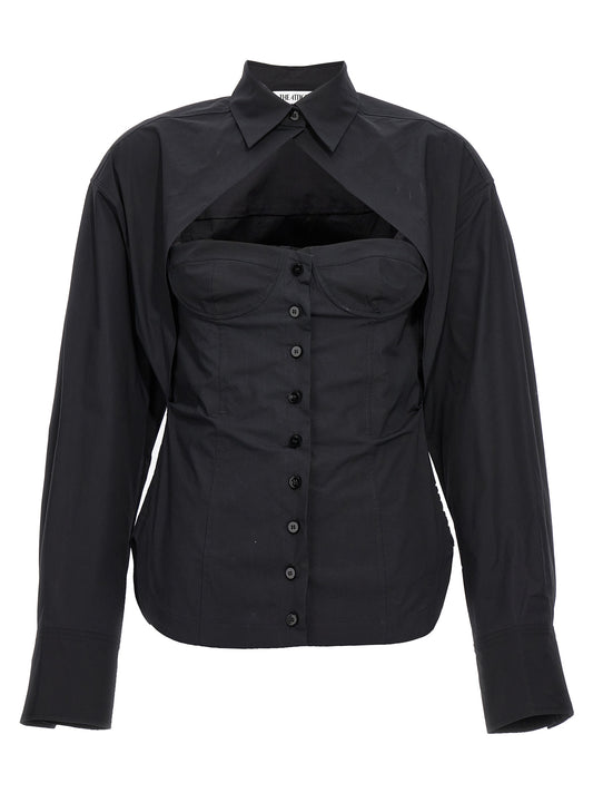 Black Cotton Blouse