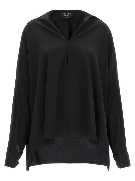 Black Silk Blouse