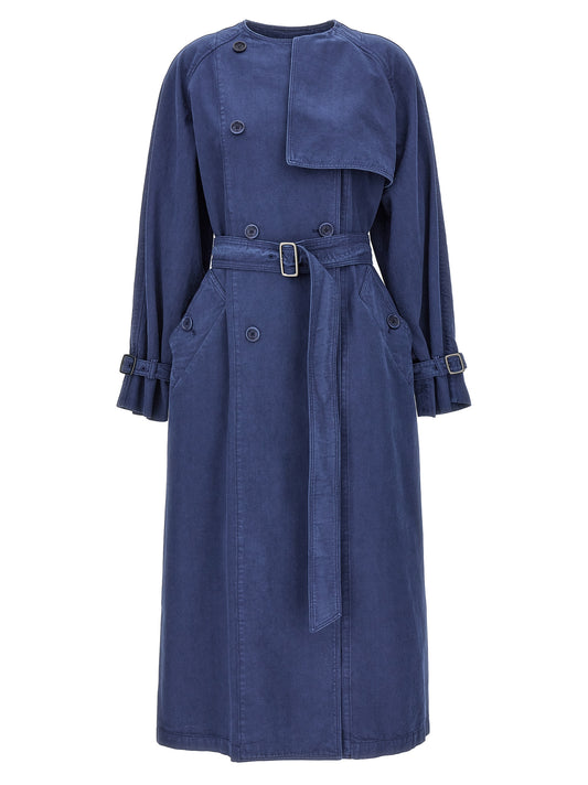 Blue Cotton Coat