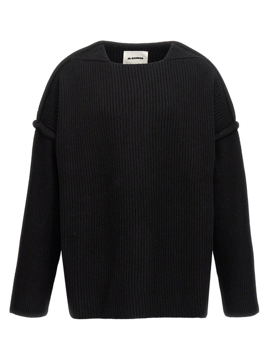 Black Wool Cardigan