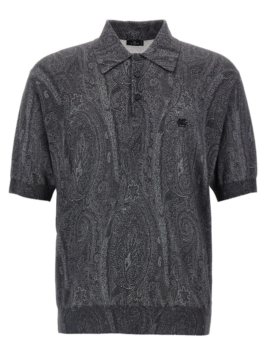 Multicolor Silk Polo Shirt