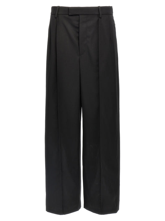 Black Wool Casual Pants