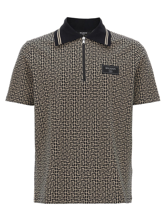 Bicolor Cotton Polo Shirt