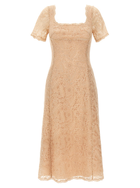 Multicolor Polyester Midi Dress