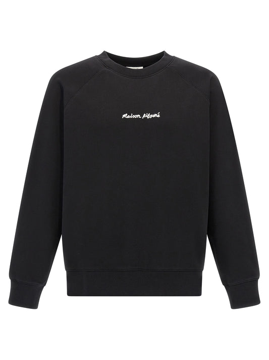 Black Cotton Sweatshirt