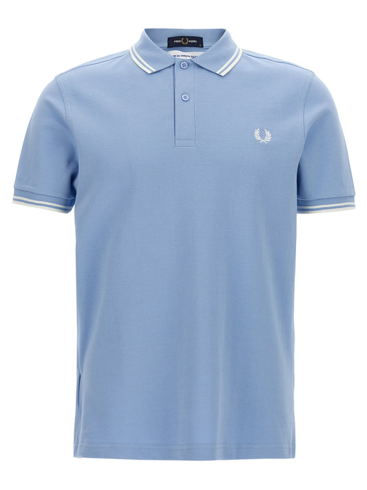 Blue Cotton Polo Shirt