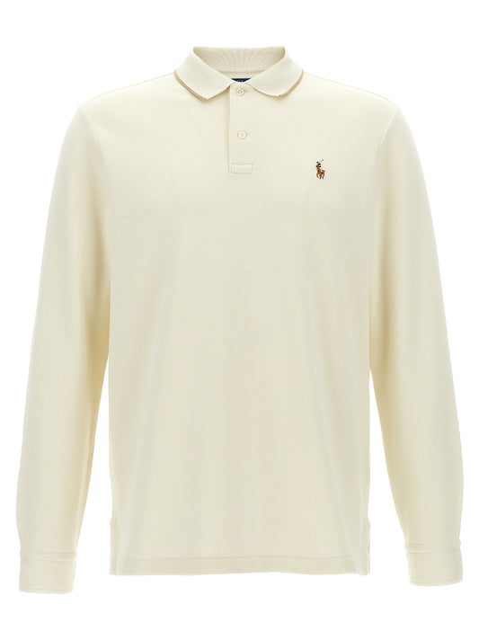 Beige Cotton Polo Shirt
