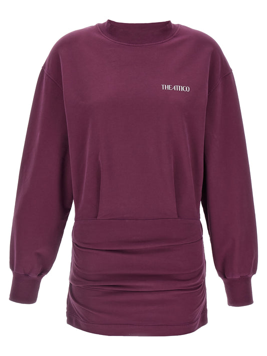 Bordeaux Cotton Short Dress
